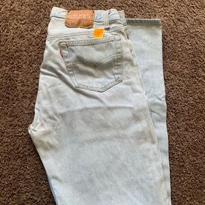 Vintage 501 Levi's Classic Light Blue Jeans